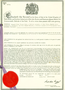 Patent for the Alarm Autodialler from 1963